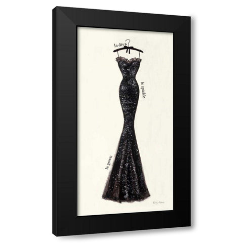 Couture Noir Original IV Black Modern Wood Framed Art Print by Adams, Emily