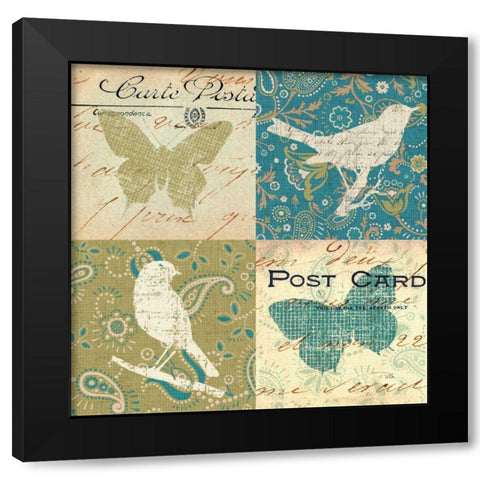 Bohemian Nature I Black Modern Wood Framed Art Print with Double Matting by Pela