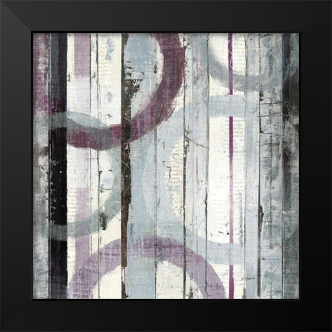 Plum Zephyr I Black Modern Wood Framed Art Print by Schick, Mike