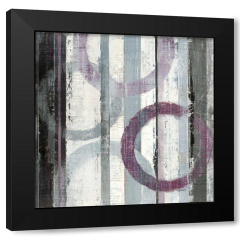 Plum Zephyr II Black Modern Wood Framed Art Print by Schick, Mike
