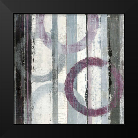 Plum Zephyr II Black Modern Wood Framed Art Print by Schick, Mike