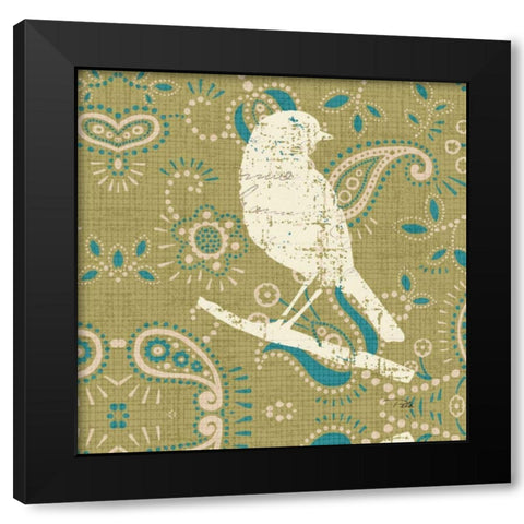 Bohemian Nature Square III Black Modern Wood Framed Art Print by Pela