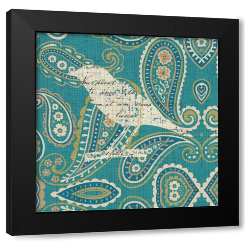 Bohemian Nature Square VIII Black Modern Wood Framed Art Print by Pela