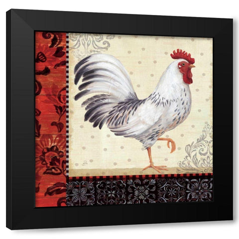 Country Touch I Black Modern Wood Framed Art Print with Double Matting by Brissonnet, Daphne