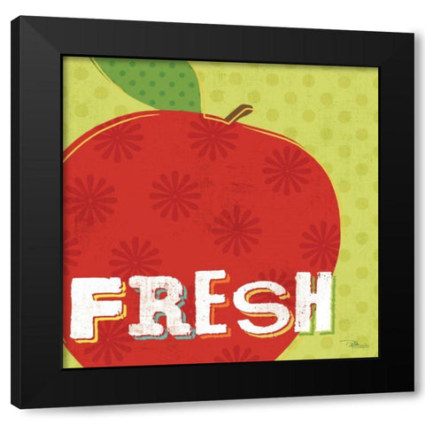 Good Food I Black Modern Wood Framed Art Print with Double Matting by Pela Studio