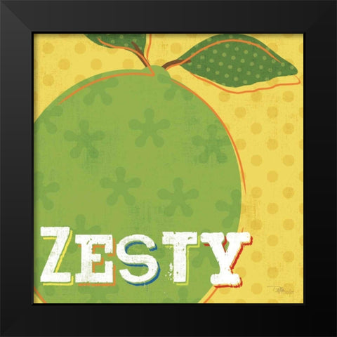 Good Food III Black Modern Wood Framed Art Print by Pela Studio