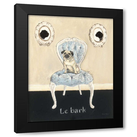 Le Bark Black Modern Wood Framed Art Print with Double Matting by Adams, Emily