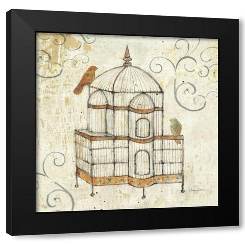 Bird Cage I Black Modern Wood Framed Art Print by Tillmon, Avery