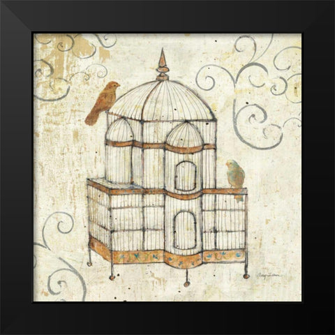 Bird Cage I Black Modern Wood Framed Art Print by Tillmon, Avery