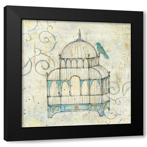 Bird Cage II Black Modern Wood Framed Art Print by Tillmon, Avery