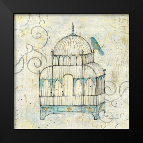 Bird Cage II Black Modern Wood Framed Art Print by Tillmon, Avery