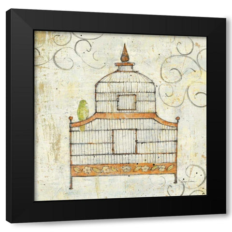 Bird Cage III Black Modern Wood Framed Art Print by Tillmon, Avery