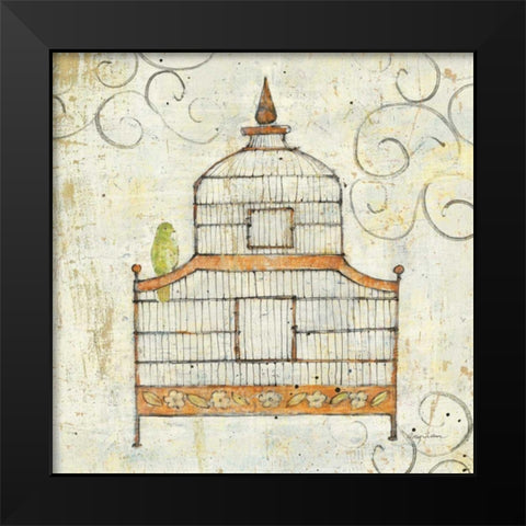 Bird Cage III Black Modern Wood Framed Art Print by Tillmon, Avery
