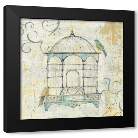 Bird Cage IV Black Modern Wood Framed Art Print by Tillmon, Avery