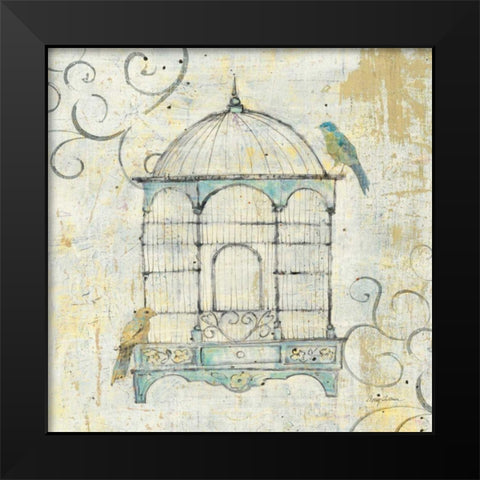 Bird Cage IV Black Modern Wood Framed Art Print by Tillmon, Avery