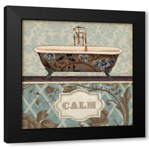 Bathroom Bliss II Black Modern Wood Framed Art Print with Double Matting by Audit, Lisa