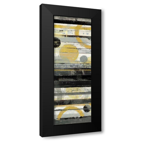 Yellow Zephyr Panel Black Modern Wood Framed Art Print by Schick, Mike