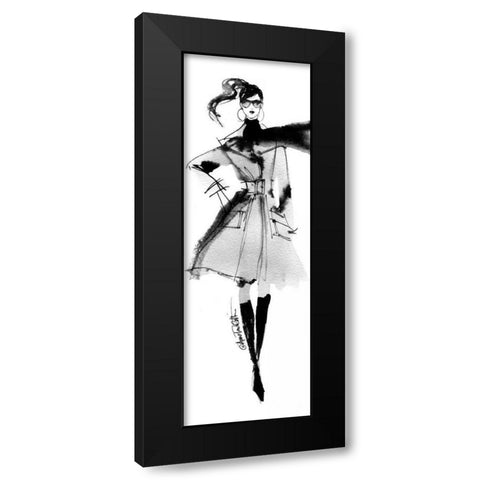 Modern Fashion I Crop Black Modern Wood Framed Art Print with Double Matting by Tavoletti, Anne