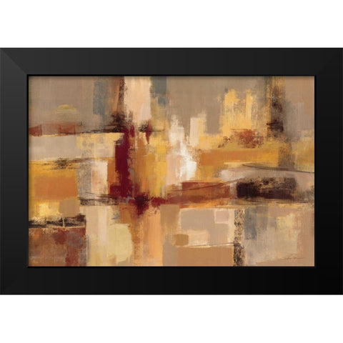 Sandcastles Black Modern Wood Framed Art Print by Vassileva, Silvia