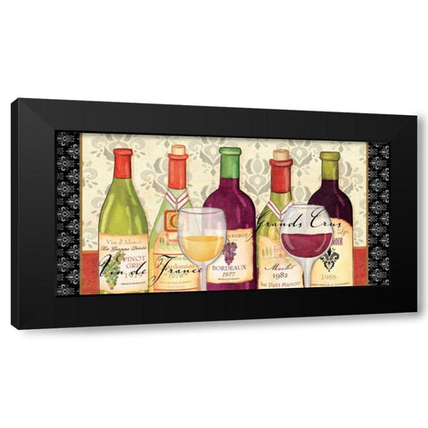 Grand Crus Black Modern Wood Framed Art Print by Charron, Veronique