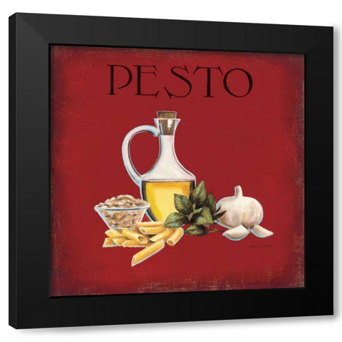 Italian Cuisine II Black Modern Wood Framed Art Print with Double Matting by Fabiano, Marco