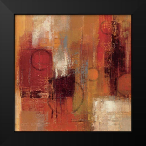 Pentatonic Crop Black Modern Wood Framed Art Print by Vassileva, Silvia