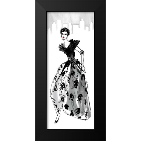 Fifties Fashion II with Red Black Modern Wood Framed Art Print by Tavoletti, Anne