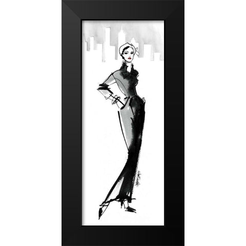Fifties Fashion III with Red Black Modern Wood Framed Art Print by Tavoletti, Anne