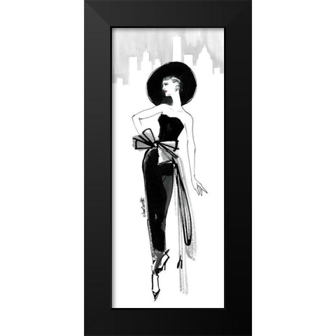 Fifties Fashion IV with Red Black Modern Wood Framed Art Print by Tavoletti, Anne
