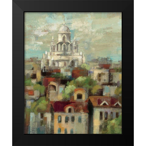 Spring in Paris I Black Modern Wood Framed Art Print by Vassileva, Silvia