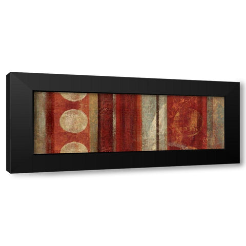 Bora Black Modern Wood Framed Art Print with Double Matting by Silva, Roque