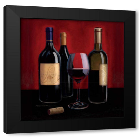 Grand Reserve Square II Black Modern Wood Framed Art Print with Double Matting by Fabiano, Marco