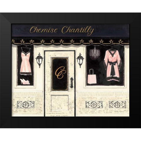 Chemise Chantilly Black Modern Wood Framed Art Print by Adams, Emily
