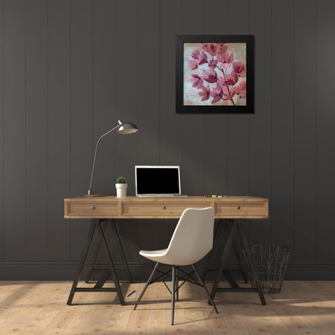 April Blooms I Black Modern Wood Framed Art Print by Vassileva, Silvia