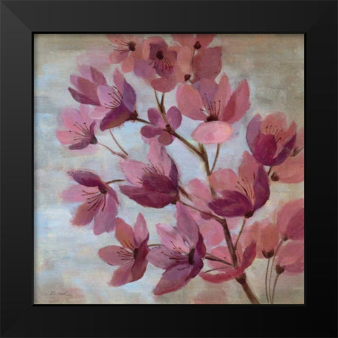 April Blooms I Black Modern Wood Framed Art Print by Vassileva, Silvia