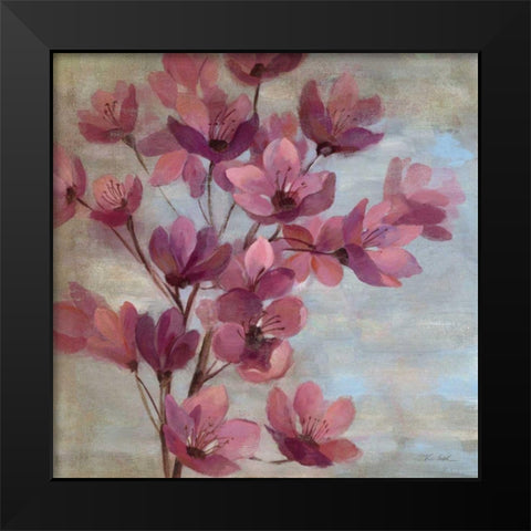 April Blooms II Black Modern Wood Framed Art Print by Vassileva, Silvia