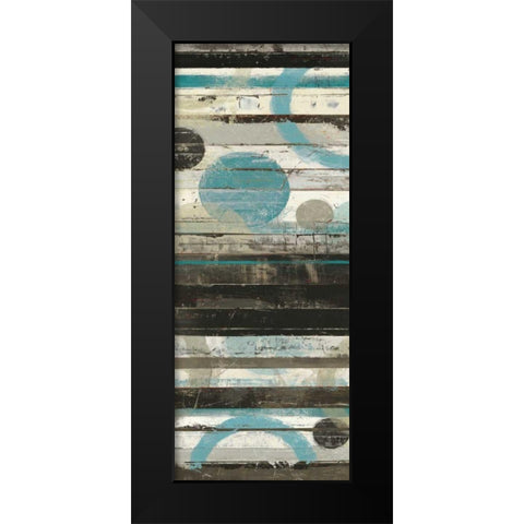 Blue Zephyr II Black Modern Wood Framed Art Print by Schick, Mike