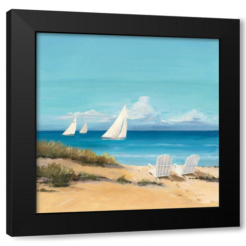 Setting Sail Black Modern Wood Framed Art Print with Double Matting by Tillmon, Avery