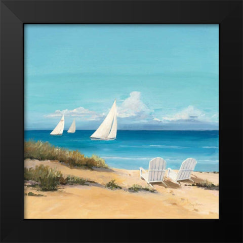 Setting Sail Black Modern Wood Framed Art Print by Tillmon, Avery