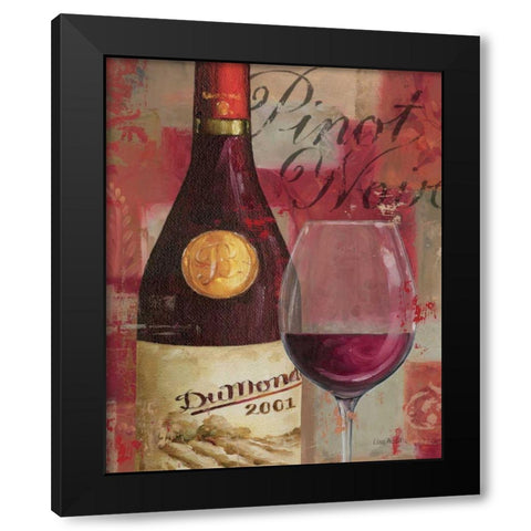 Vin Abstrait I Black Modern Wood Framed Art Print by Audit, Lisa