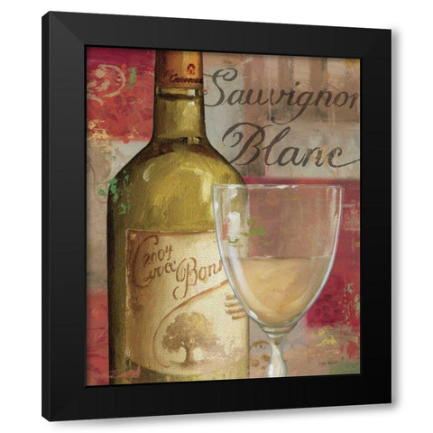 Vin Abstrait II Black Modern Wood Framed Art Print by Audit, Lisa