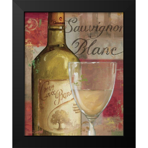 Vin Abstrait II Black Modern Wood Framed Art Print by Audit, Lisa