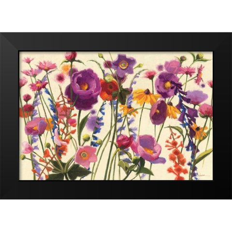 Couleur Printemps I Black Modern Wood Framed Art Print by Novak, Shirley