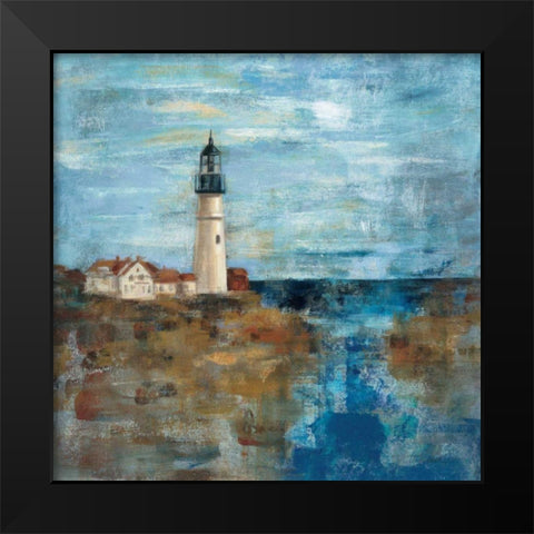 Lighthouse Dream Black Modern Wood Framed Art Print by Vassileva, Silvia