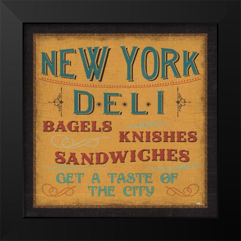 Lunchtime in Color III Black Modern Wood Framed Art Print by Pela Studio