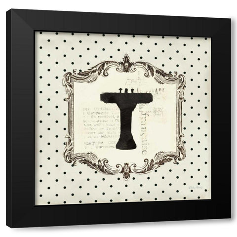 Cartouche Sink Black Modern Wood Framed Art Print with Double Matting by Adams, Emily