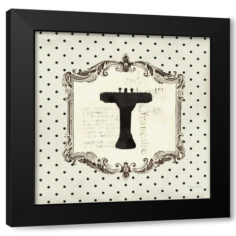 Cartouche Sink Black Modern Wood Framed Art Print by Adams, Emily