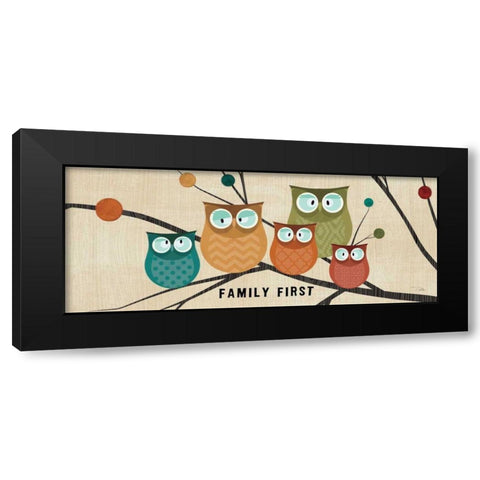 Flying Colors II Black Modern Wood Framed Art Print with Double Matting by Pela