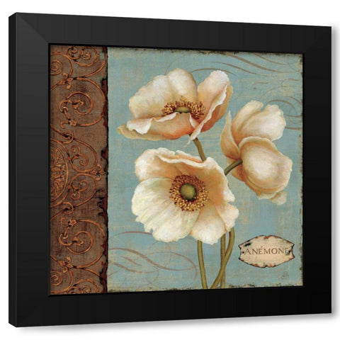 Windflower I Black Modern Wood Framed Art Print by Brissonnet, Daphne