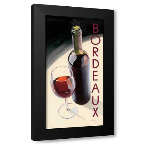 Bordeaux Black Modern Wood Framed Art Print with Double Matting by Fabiano, Marco